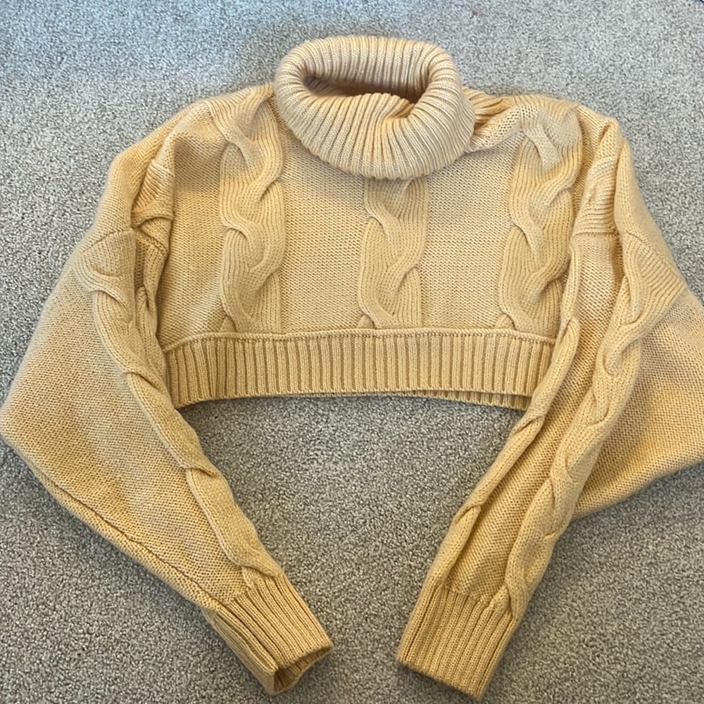 Urban outfitters yellow turtle neck sweater